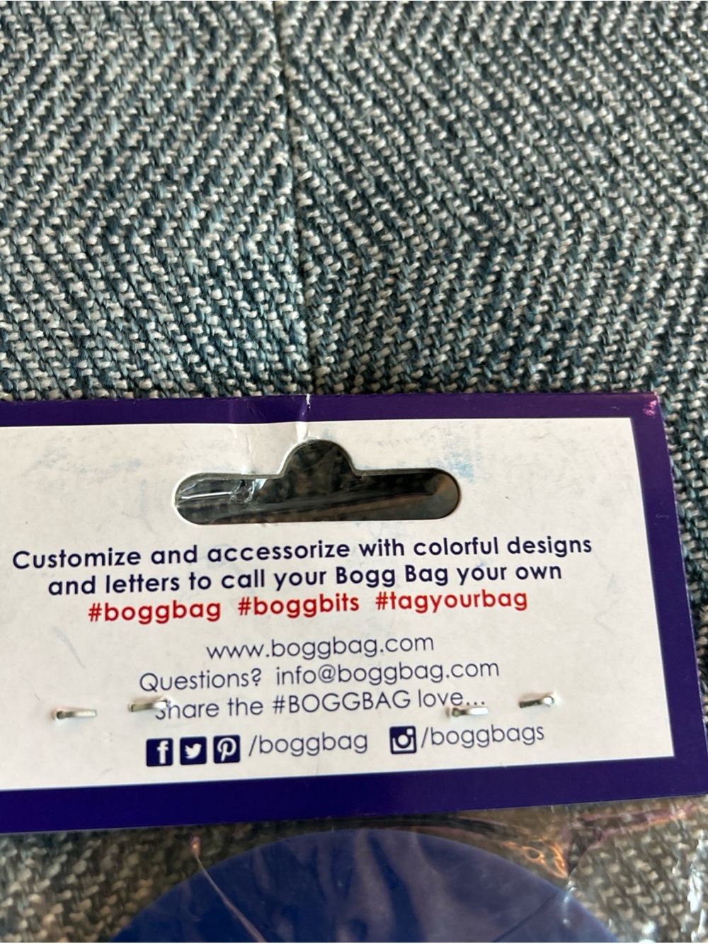 NEW BOGG BITS FL Blue & Orange Bag Charm Accessory - Picture 7 of 8
